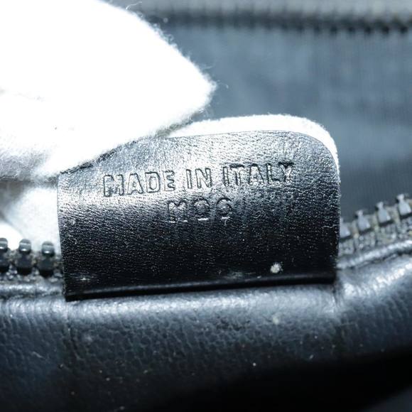 CELINE Clutch Bag Leather Black Brown Gold Auth fm3932 - Picture 12 of 16